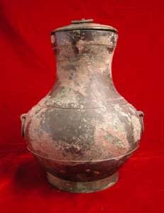 Han Bronze Hu, 206 BCE - 220 CE