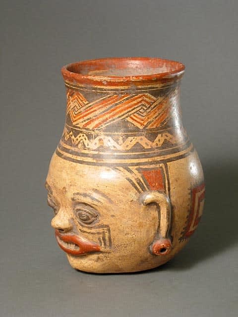 Guanacaste-Nicoya Terracotta Trophy Head, 500 CE - 800 CE