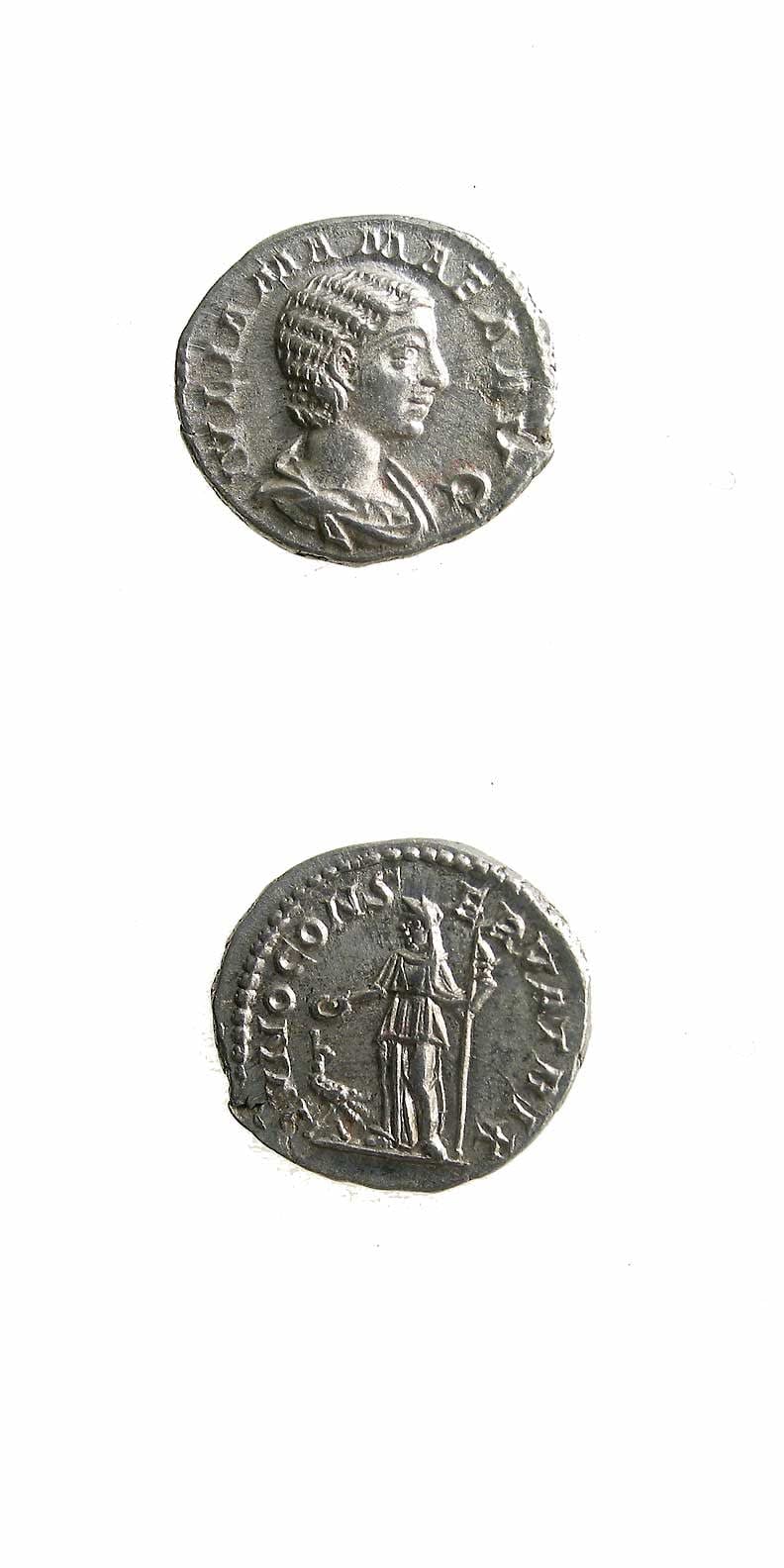 Silver Denarius of Julia Mamaea, 222 CE - 235 CE