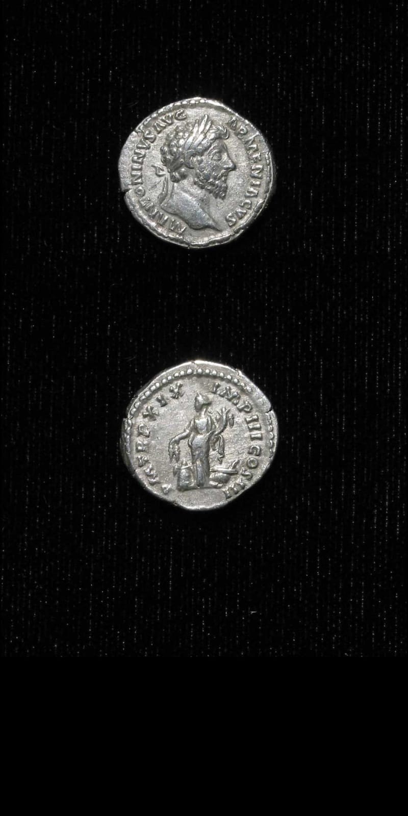 Silver Denarius of Emperor Marcus Aurelius, 161 CE - 180 CE