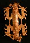 Diquis Gold Pendant of a Double-Headed Crocodile, 500 CE - 1550 CE