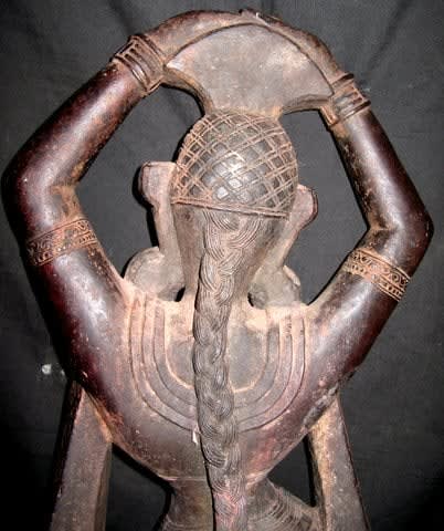 Black Stone Figure Of Maya, 12th Century CE - 16th Century CE