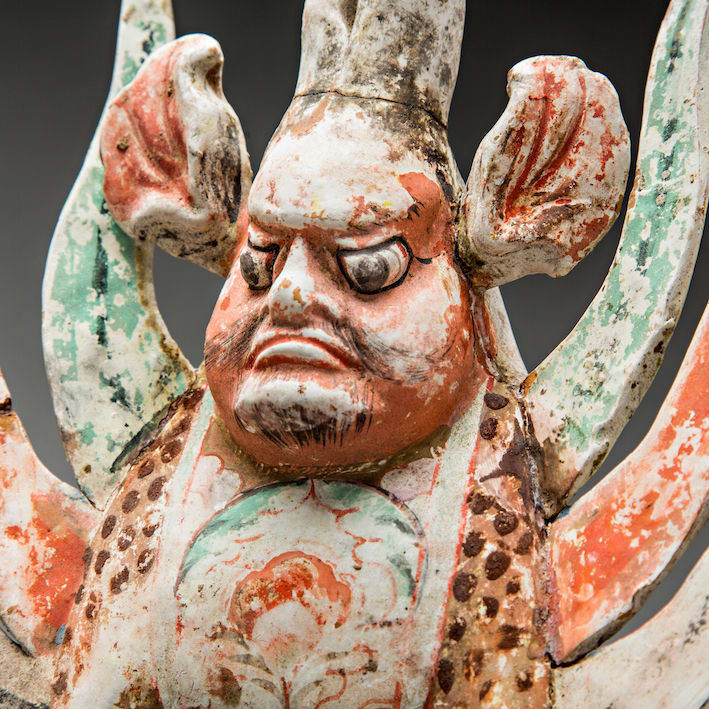 Pair of Tang Sculptures of Spirit Guardians, 618 CE - 907 CE