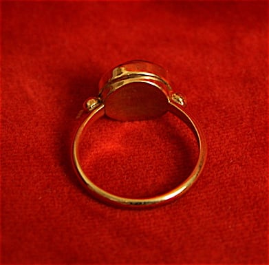 Roman Mosaic Glass Fragment Ring, 50 BCE - 50 CE