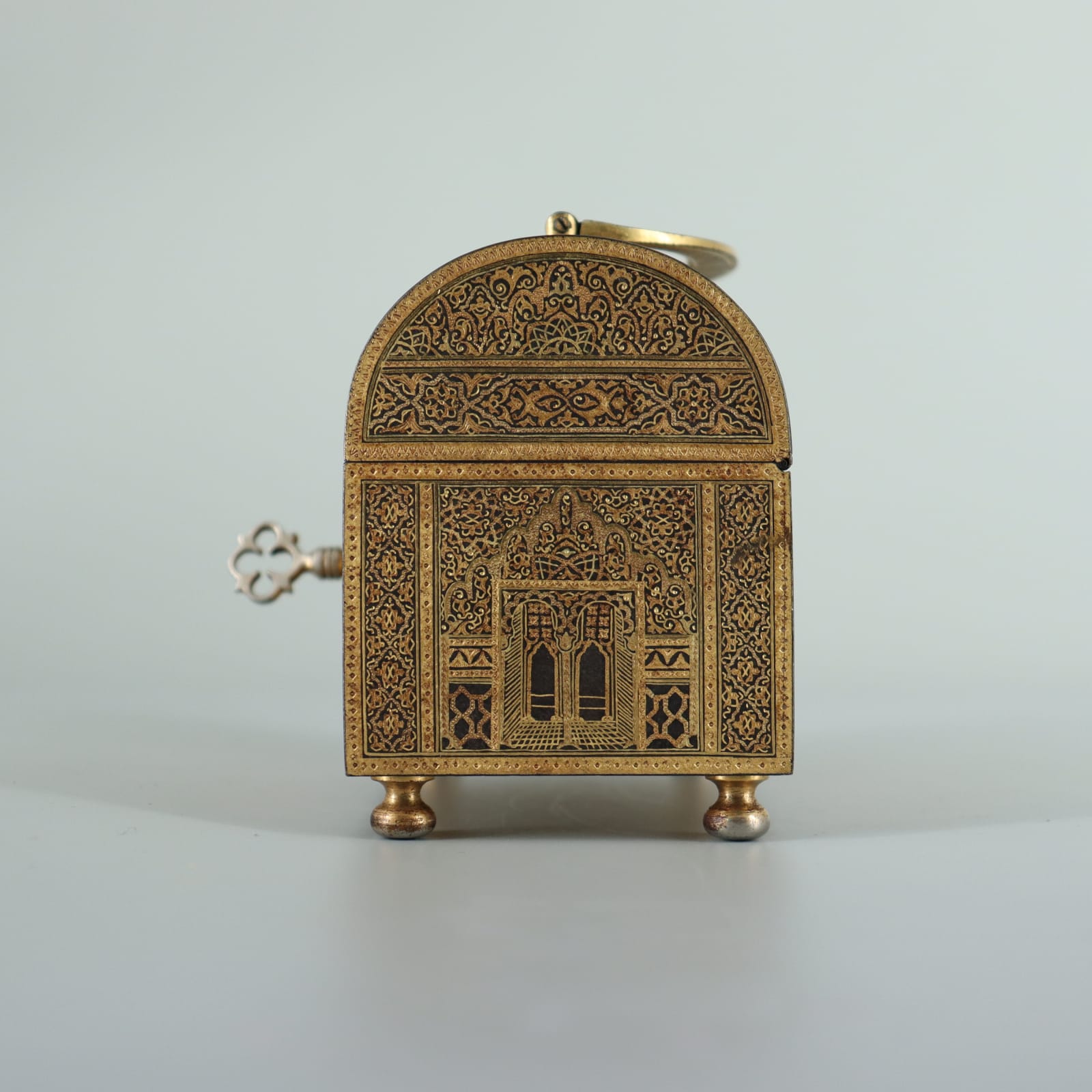 Toledo Workshop Damascened Jewellery Casket, 19th Century CE - 20 CE