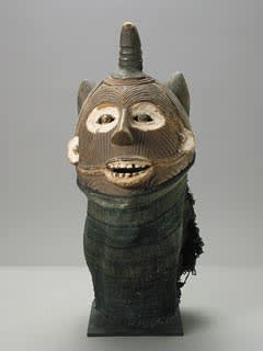 Igbo Wooden Mask with Cloth Covering, 20th Century CE