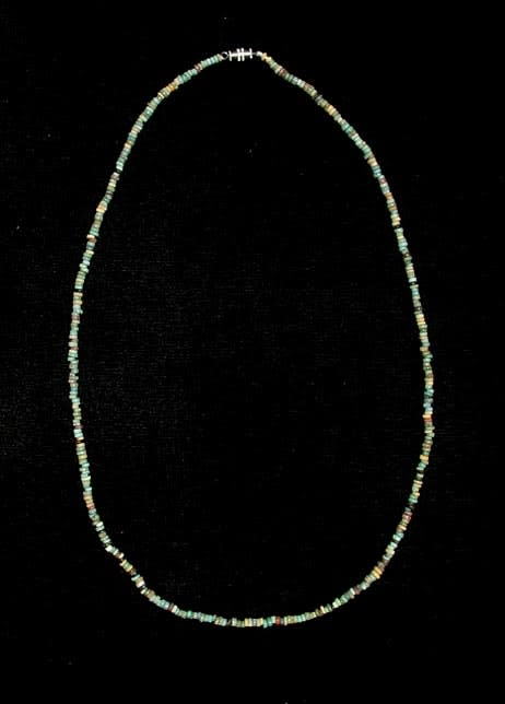 Egyptian New Kingdom Faience Bead Necklace, 1600 BCE - 1100 BCE