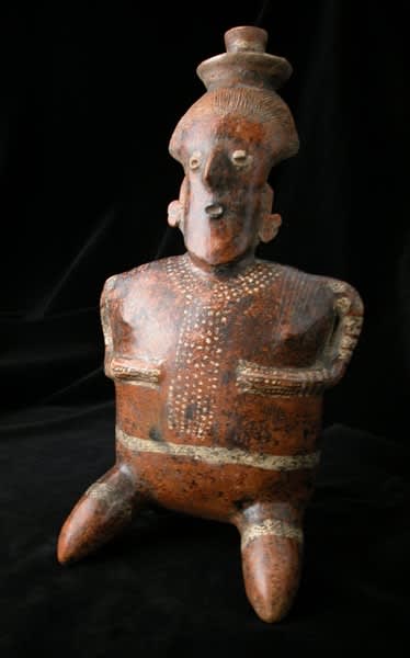 Nayarit Sculpture of a Kneeling Woman, 300 BCE - 300 CE