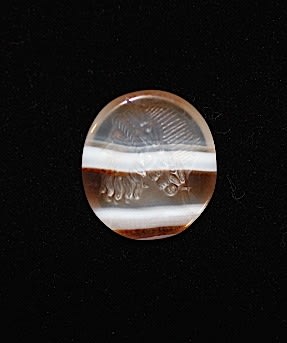 Roman Agate l Intaglio Depicting the Head of Julian The Apostate, 300 CE - 400 CE
