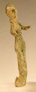 Canaanite Bronze Votive Sculpture, 1500 BCE - 1200 BCE