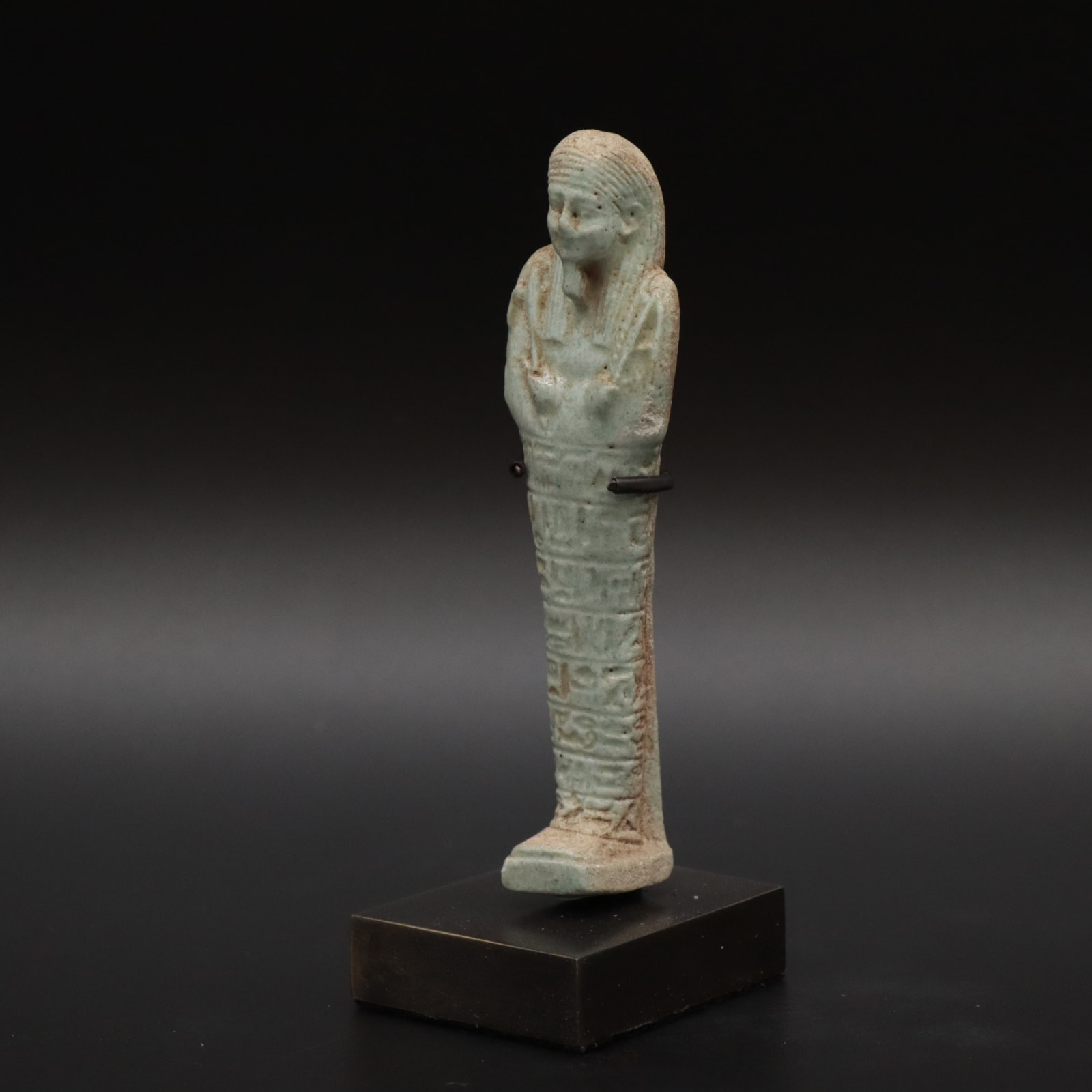 Egyptian Faience Ushabti of the 26th Dynasty, 664 - 525 BCE