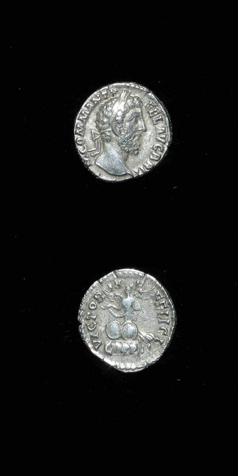 Silver Denarius of Emperor Commodus, 188 CE - 189 CE