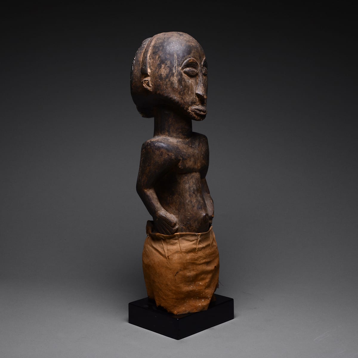 Hemba Wooden Ancestor Sculpture of a Man, 1920 CE - 1950 CE
