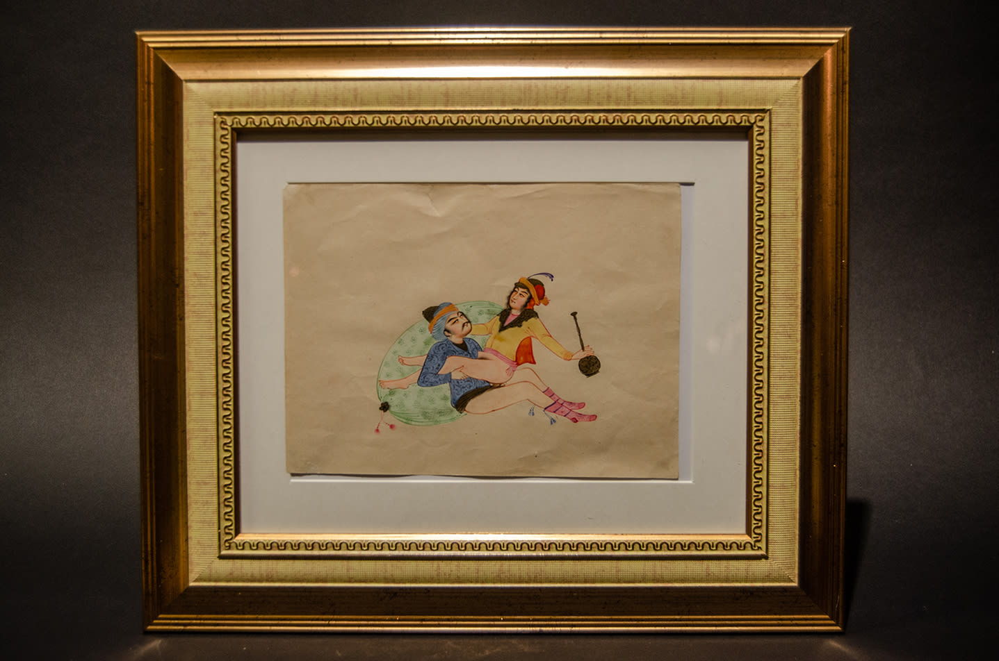 125 - Late Mughal Empire Erotic Manuscript / Painting Inspired by the Kama Sutra, 18th Century CE - 19th Century CE