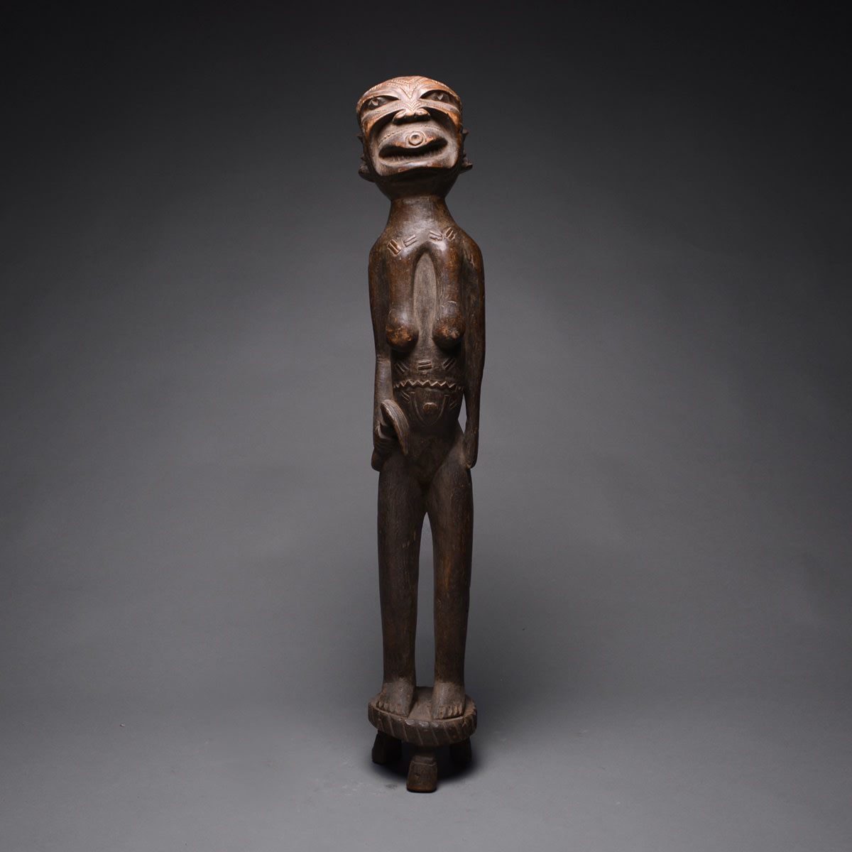 Makonde Wooden Sculpture of a Woman, 20th Century CE