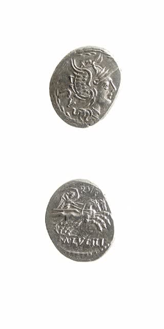 Roman Republican Silver Denarius, Lucilius Rufus, 101 BCE
