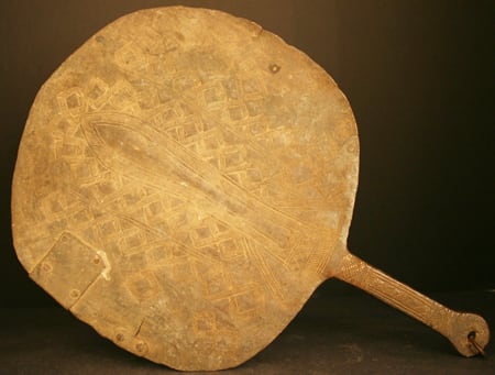 Yoruba Brass Fan of an Osun Priestess, 20th Century CE