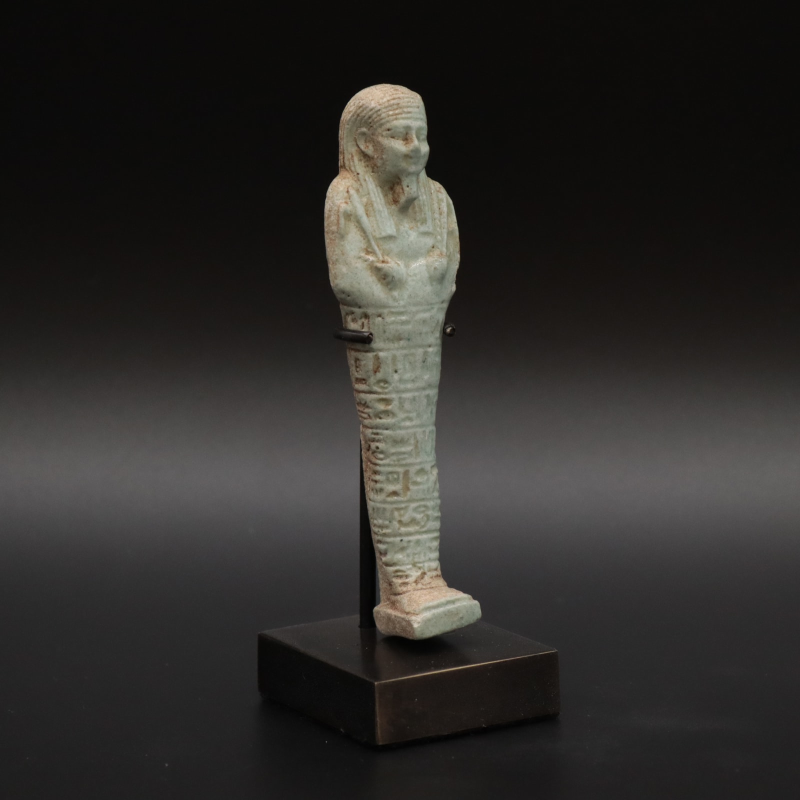 Egyptian Faience Ushabti of the 26th Dynasty, 664 - 525 BCE