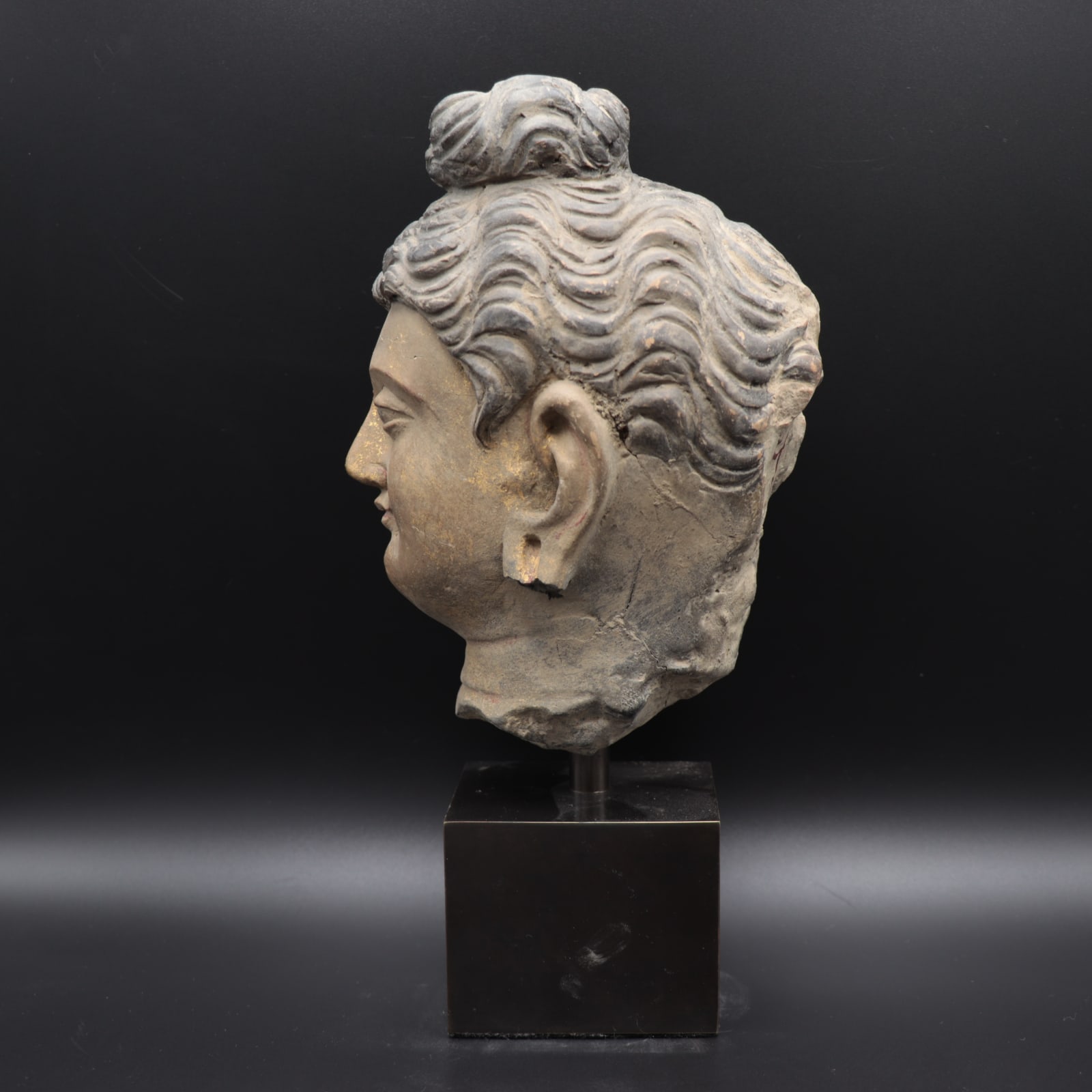 Gandharan Stucco Head of the Buddha, 100 to 300 CE