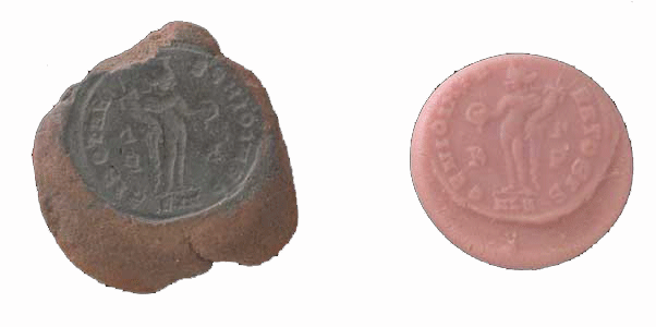 Roman Counterfeiter's Coin Mold, 250 CE - 350 CE