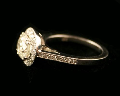 White Gold Ring with Diamonds