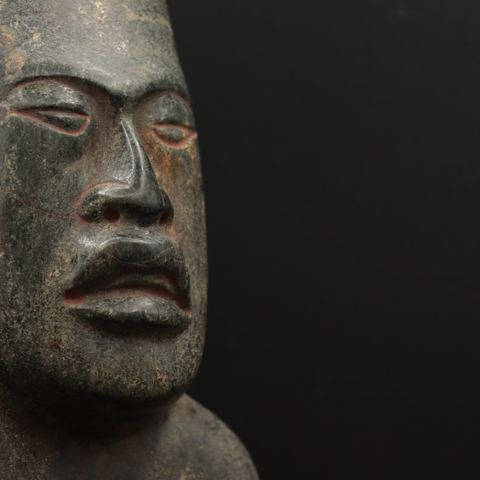 Olmec Greenstone Sculpture of a Werejaguar, c. 900 BC to 500 BCE