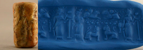 Cylinder Seal, 2000 BCE - 1200 BCE