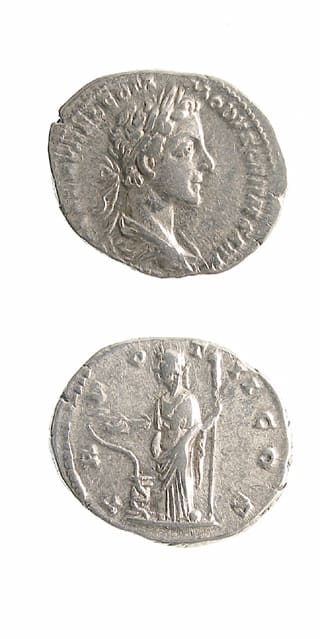 Silver Denarius of Commodus Struck While Caesar, 166 CE - 177 CE