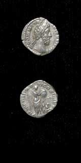 Silver Denarius of Emperor Commodus, 180 CE - 192 CE