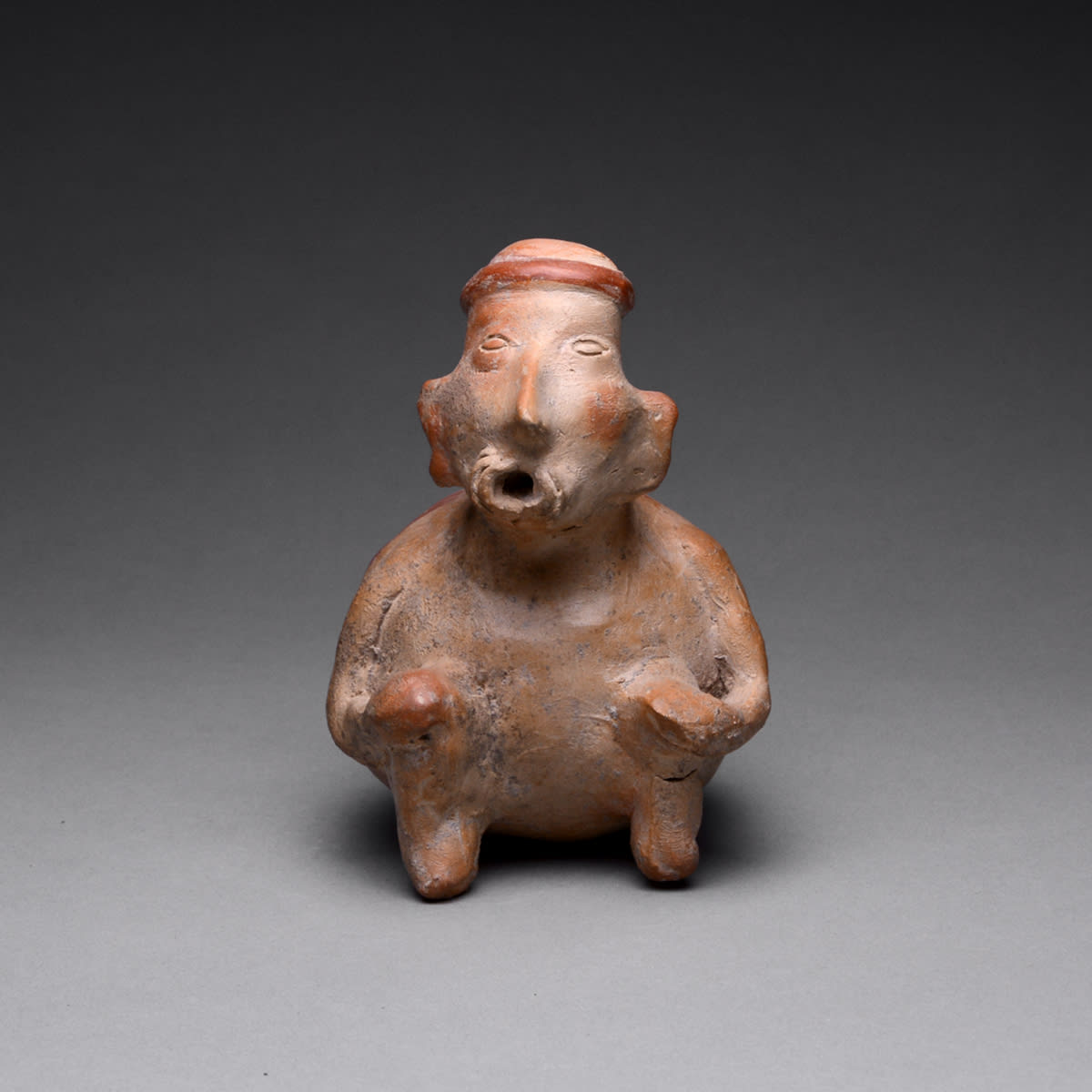 Jalisco Terracotta Anthropomorphic Vessel, 300 BCE - 300 CE