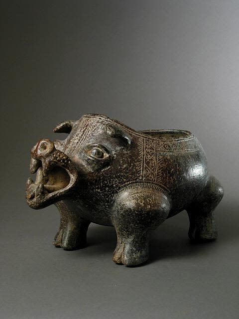 Wild Pig Effigy Vessel, 500 CE - 800 CE
