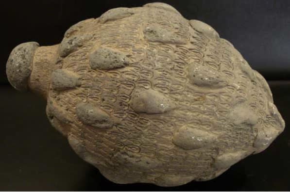 Sphero-Conical Vessel with Stamped & Incised Decoration, 12th Century CE - 13th Century CE