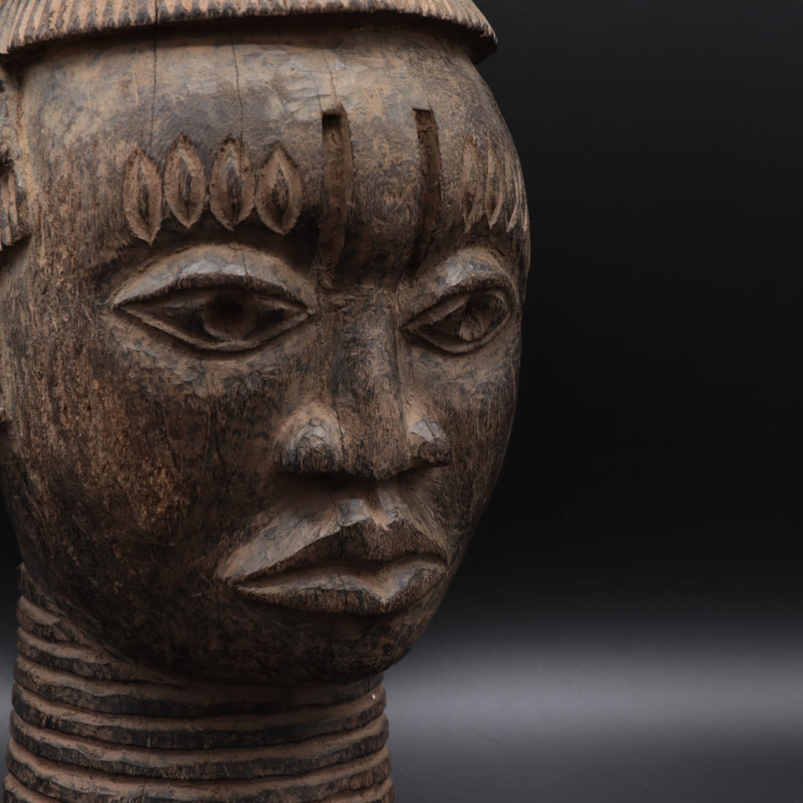 Benin Wooden Head, early 20th century CE
