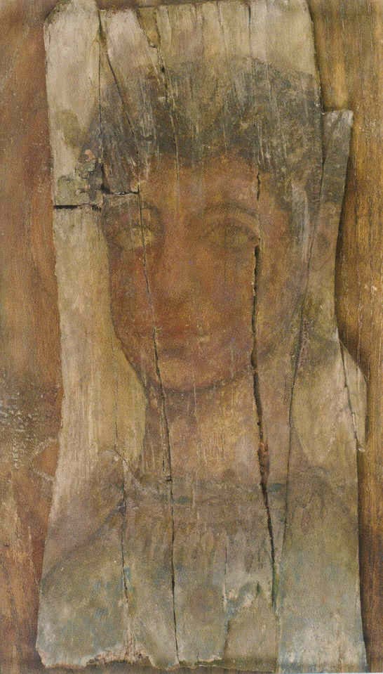 Roman Period Mummy Portrait Depicting a Young Woman, 2nd Century CE