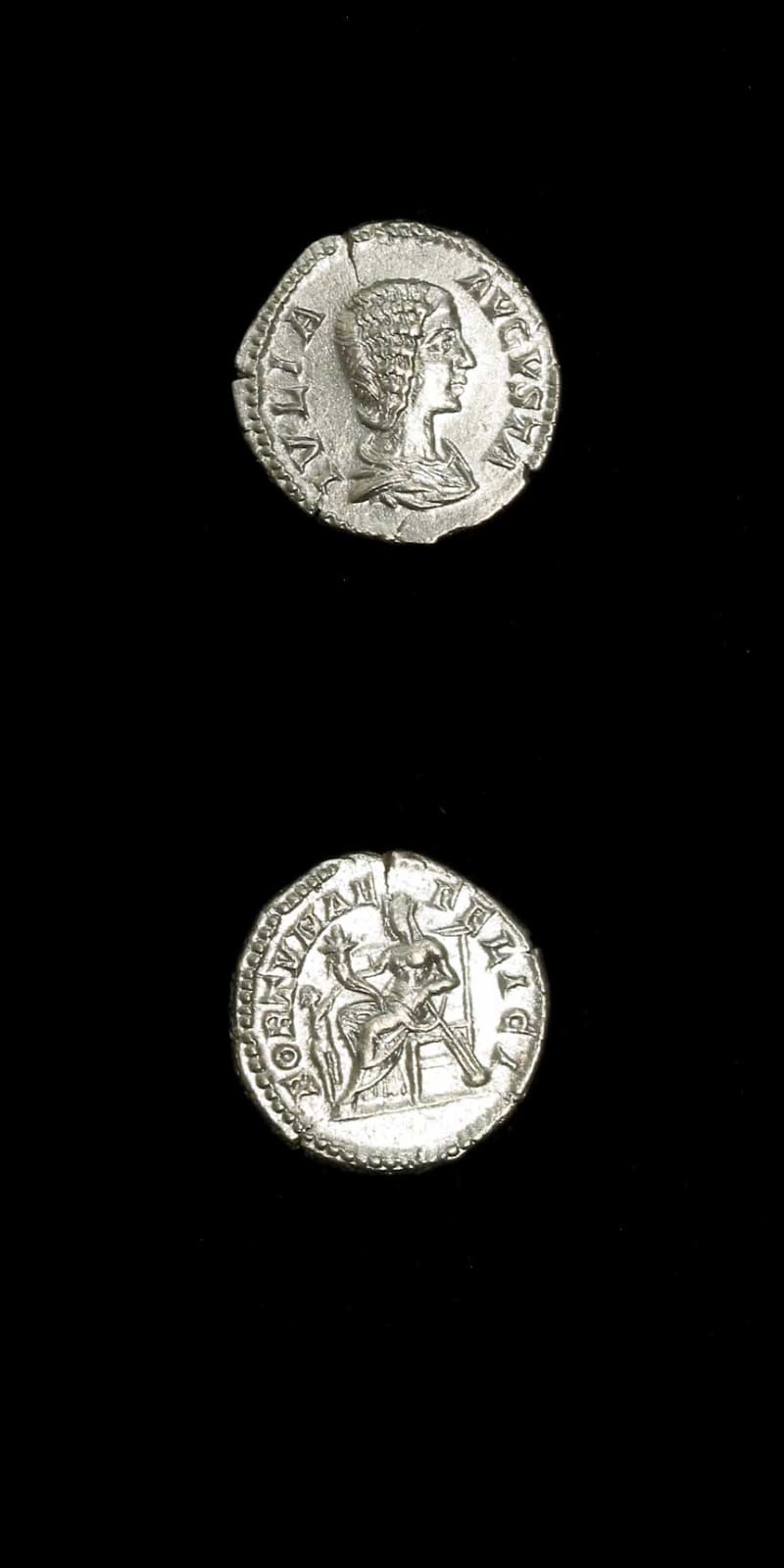 Silver Denarius of Empress Julia Domna, 196 CE - 211 CE
