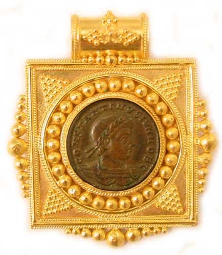 Bronze Coin of Roman Emperor Constantine II, 337 CE - 340 CE