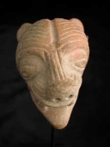 Mayan Miniature Zoomorphic Mask, 500 CE - 900 CE