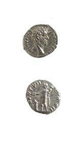 Silver Denarius of Marcus Aurelius Struck While Caesar, 139 CE - 161 CE