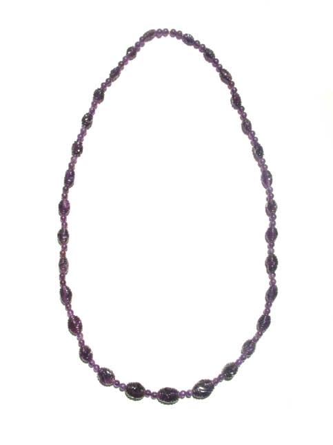 Amethyst Bead Necklace