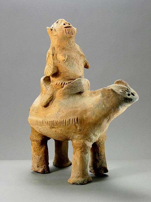 Dakakari Terracotta Animal and Rider, 18th Century CE - 20th Century CE