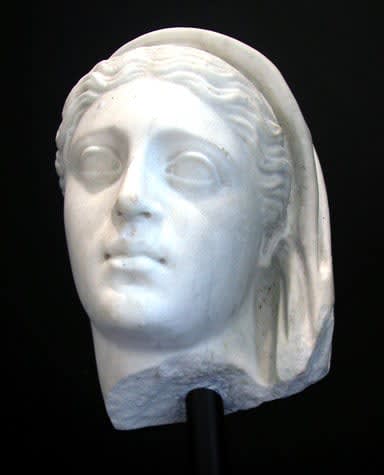 Classical Revival Marble Head of a Goddess, 1750 CE - 1900 CE