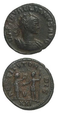 Bronze Antoninianus of Emperor Aurelian, 270 CE - 275 CE