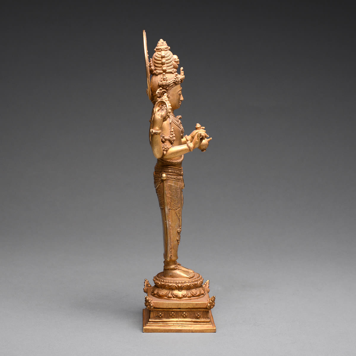 Indonesian Gold Sculpture of Shiva, 900 CE - 1300 CE