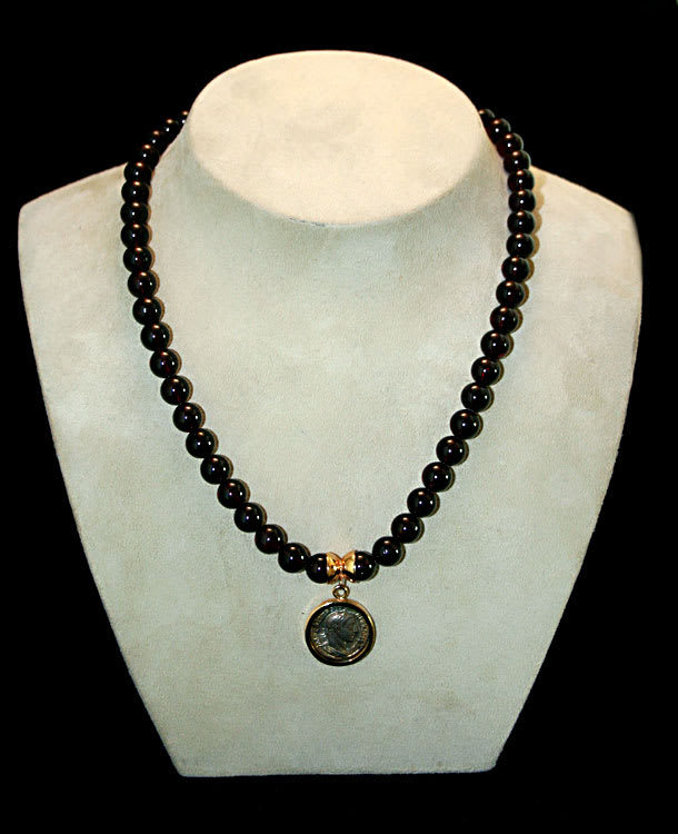 Gold Pendant with Silver Denarius of Emperor Severus Alexander, 222 CE - 235 CE
