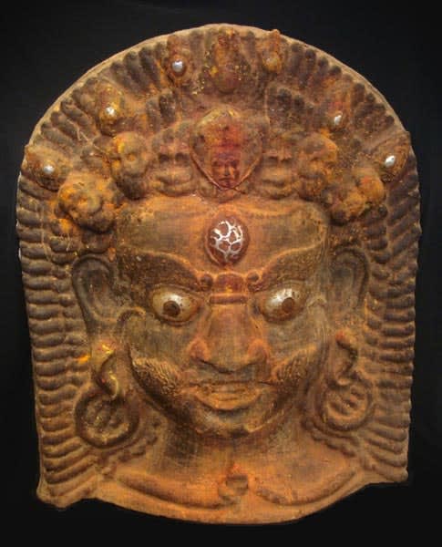 Nepalese Wooden Bhairava Mask, 1500 CE - 1700 CE