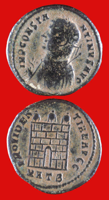 Roman Bronze Coin of Emperor Constantine I the Great, 307 CE - 337 CE