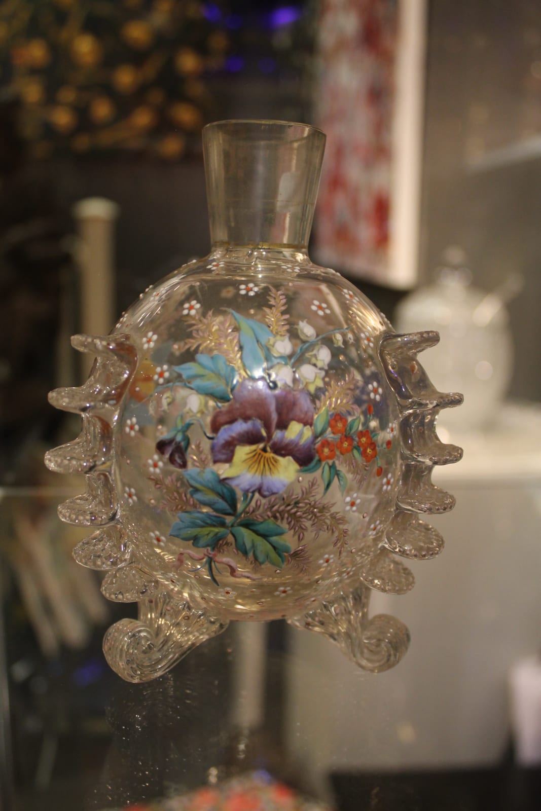 Glass vase with flowers