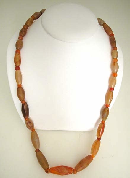 Carnelian and Agate Bead Necklace, 2700 BCE - 1600 BCE