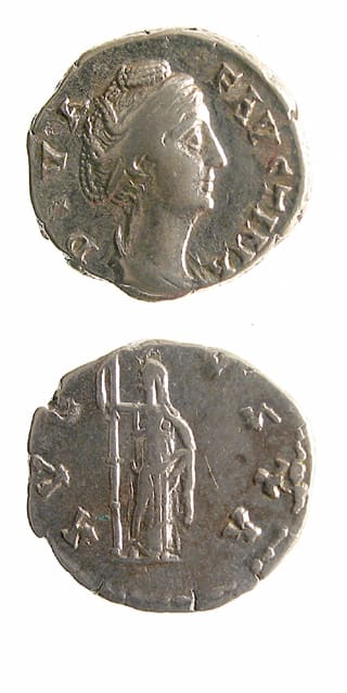 Silver Denarius of Empress Faustina Senior Issued Posthumously, 141 CE - 161 CE