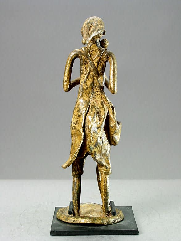 Brass Sculpture of a Standing Male, 19th Century CE - 20th Century CE